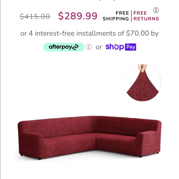 Gorgeous Italian made couch cover. Go to Mamma Mia covers and say no more. - Picture 2 of 5